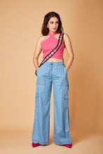 Load image into Gallery viewer, 4177 Wide Leg Cargo Jeans