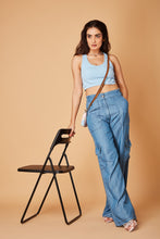 Load image into Gallery viewer, 4195 Wide Leg Cargo Trousers