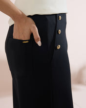 Load image into Gallery viewer, 4227 Wide-Leg Pants with Button Detail