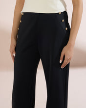 Load image into Gallery viewer, 4227 Wide-Leg Pants with Button Detail