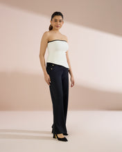 Load image into Gallery viewer, 4227 Wide-Leg Pants with Button Detail