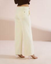 Load image into Gallery viewer, 4227 Wide-Leg Pants with Button Detail