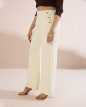Load image into Gallery viewer, 4227 Wide-Leg Pants with Button Detail