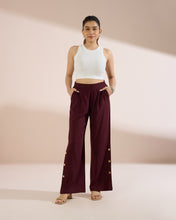 Load image into Gallery viewer, 4236 Relaxed Linen Button Down Trousers