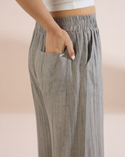 Load image into Gallery viewer, 4237 Wide-Hem Linen Trousers with Flare
