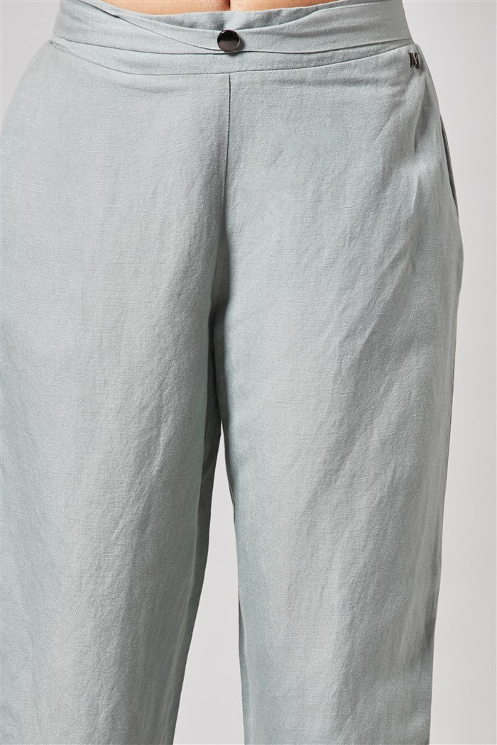 4026 Straight Fit Linen Pants