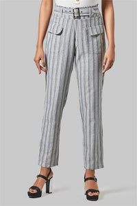 4046 Women's Striped Front Pocket Pants