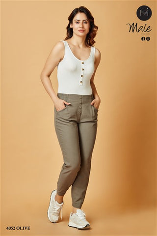 4052 Women's Solid Pants