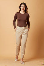 Load image into Gallery viewer, 4118 Women&#39;s Flare Pants with Attached Belt
