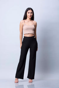 4163 Knitted regular Flare Pant