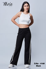 Load image into Gallery viewer, 4168 Knit Bell Bottom Pants with Side Strips
