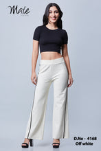 Load image into Gallery viewer, 4168 Knit Bell Bottom Pants with Side Strips
