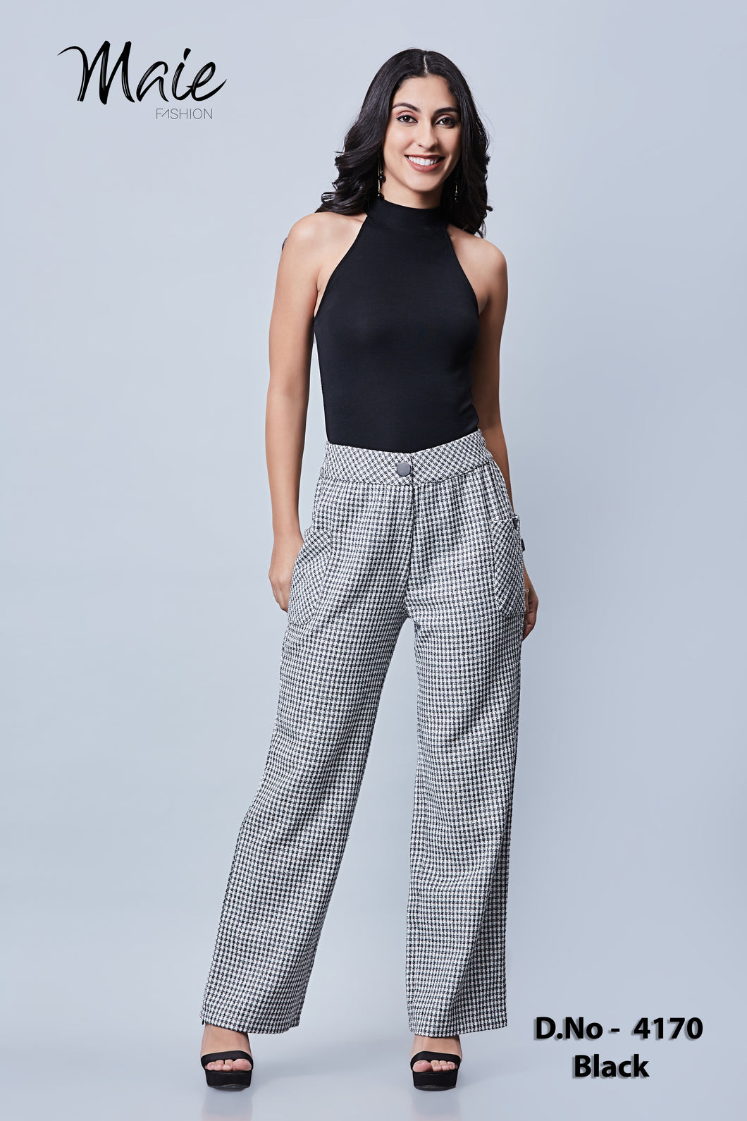 4170 Women's Checkered Trousers