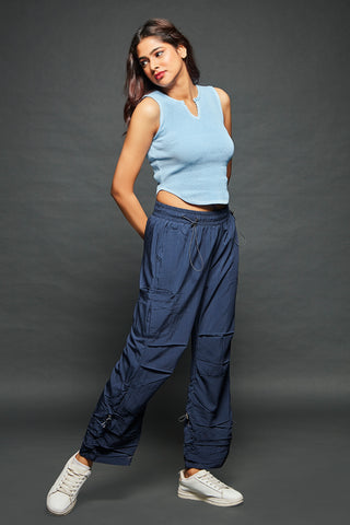 4185 Women's Wide-Leg Cargo Pants