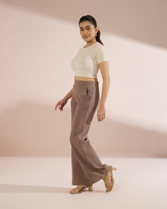 4224 High-Waist Knitted Trousers