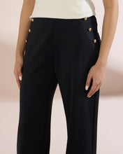 Load image into Gallery viewer, 4227 Wide-Leg Pants with Button Detail
