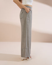 Load image into Gallery viewer, 4237 Wide-Hem Linen Trousers with Flare
