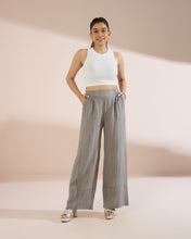Load image into Gallery viewer, 4237 Wide-Hem Linen Trousers with Flare
