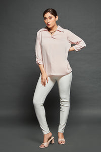 5029 Skinny V Neck Top