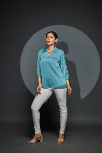 5029 Skinny V Neck Top