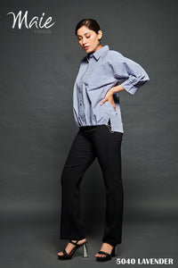 5040 Women Poplin Full Sleeve Top