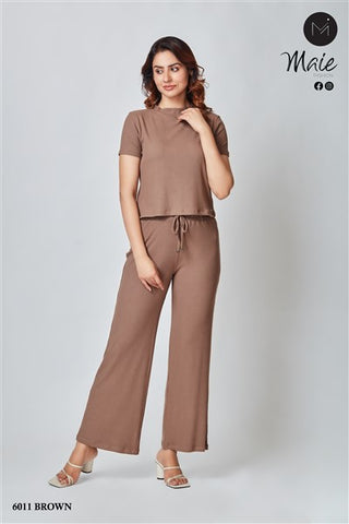 6011-C women Knitted Co-ord set