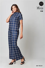 Load image into Gallery viewer, 6017 Women&#39;s Checkered Co-ord Set
