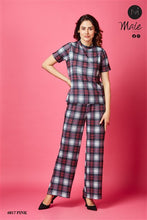 Load image into Gallery viewer, 6017 Women&#39;s Checkered Co-ord Set
