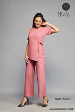 Load image into Gallery viewer, 6029 Women&#39;s Tie-Up Wrap Top Co-ord set
