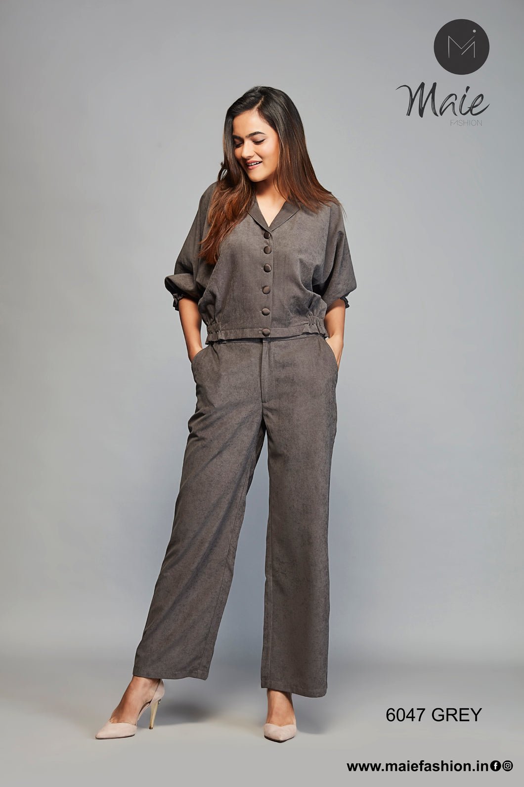 6047A Women's Suede Co-ord set