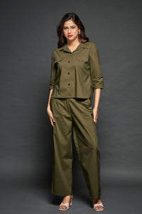 6112 Women Poplin Co-ord set