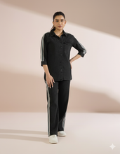 Load image into Gallery viewer, 6194 Varsity Stripe Denim Set
