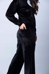 6090 Velvet Jumper Travel Co-ord Set