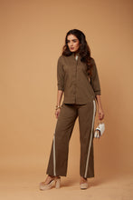 Load image into Gallery viewer, 6117N  Cotton Ponlin Striped Co-ord Set
