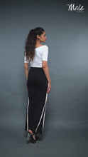 Load and play video in Gallery viewer, 4168N Striped High Waist Trousers
